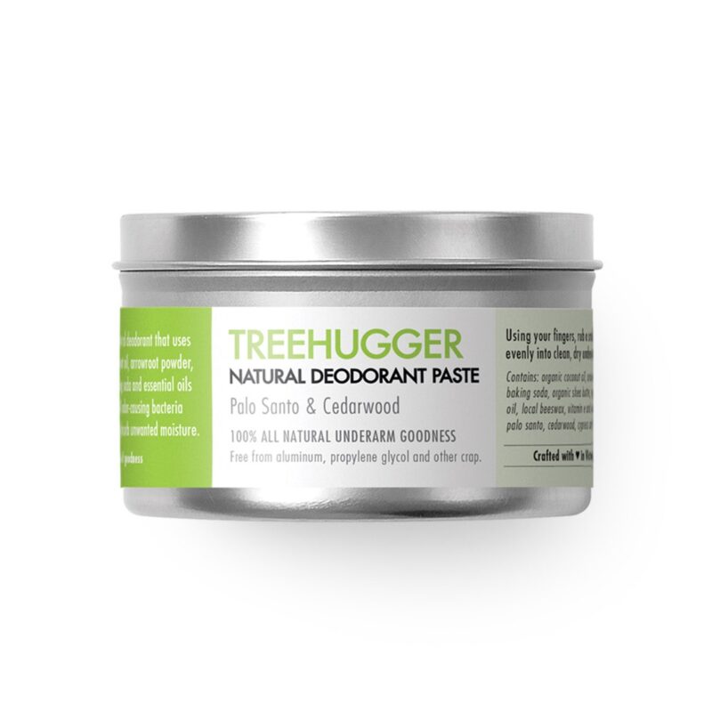 Natural Deodorant with Palo Santo and Cedarwood - Treehugger - Chemical free. Aluminum Free. Paraben Free. Made in Canada.