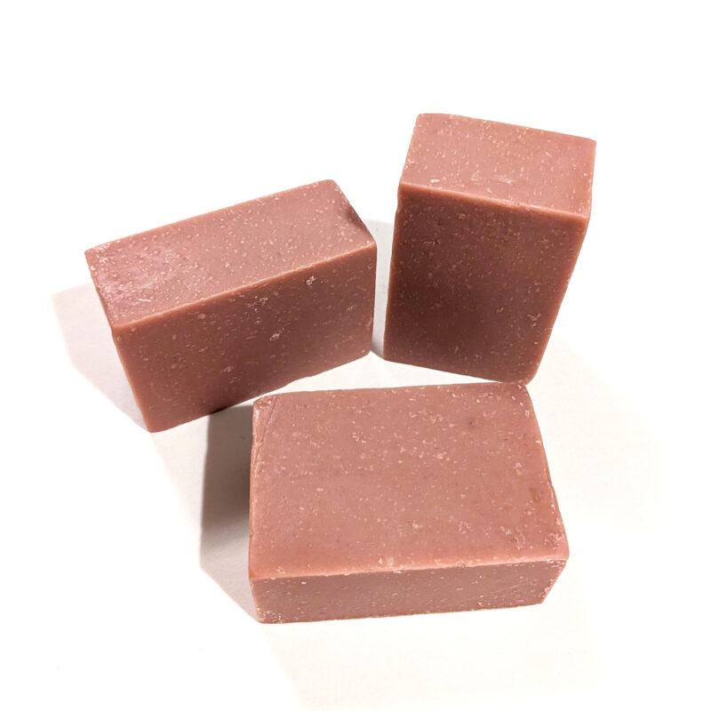 sea salt pink clay natural soap whiffcraft